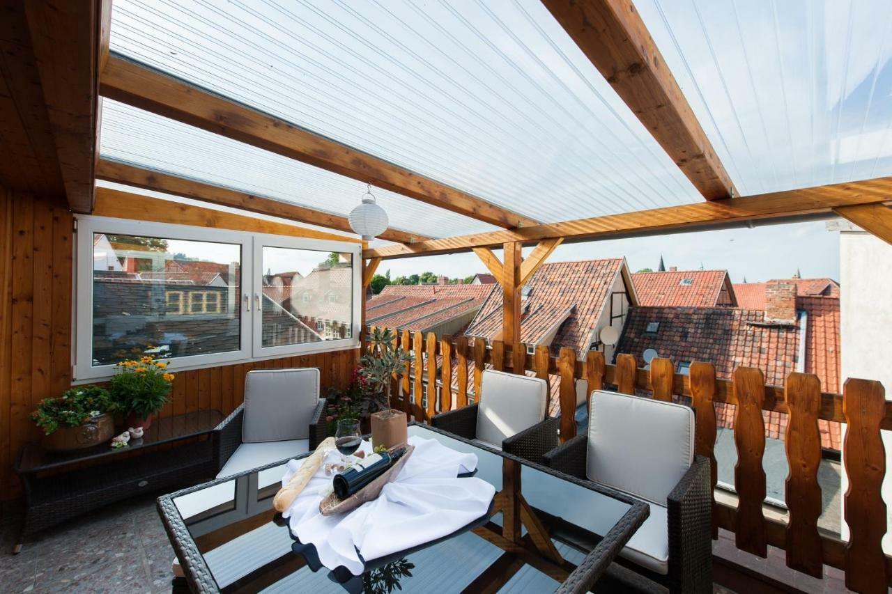 Ferienhaus Schlossgarten 크베들린부르크 외부 사진